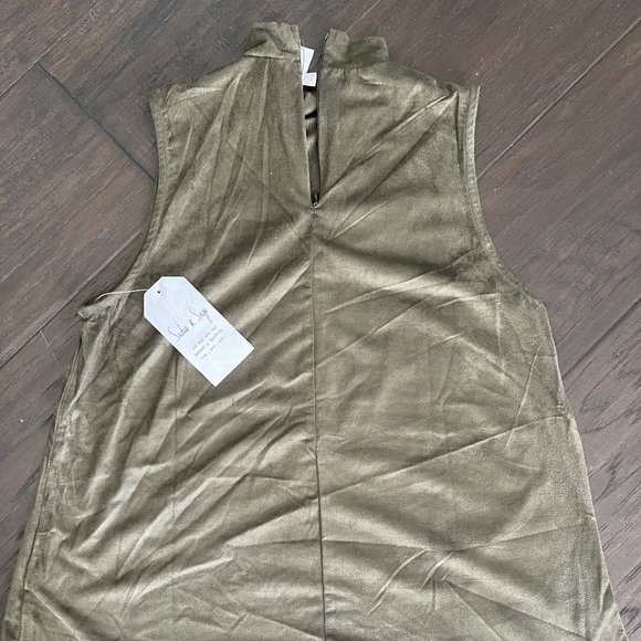 NEW Sadie & Sage Imitation Leather Tank Top - Picture 2 of 3